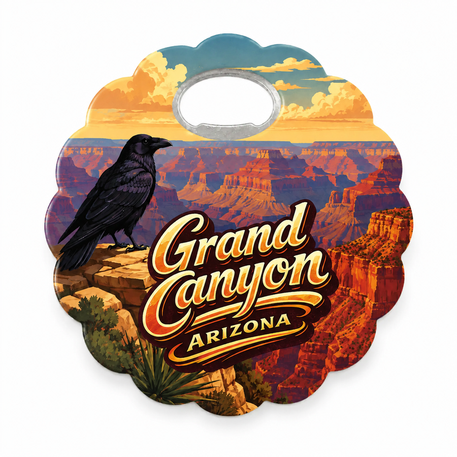 Grand Canyon National Park South Rim Souvenir Bottle Opener Magnets product view