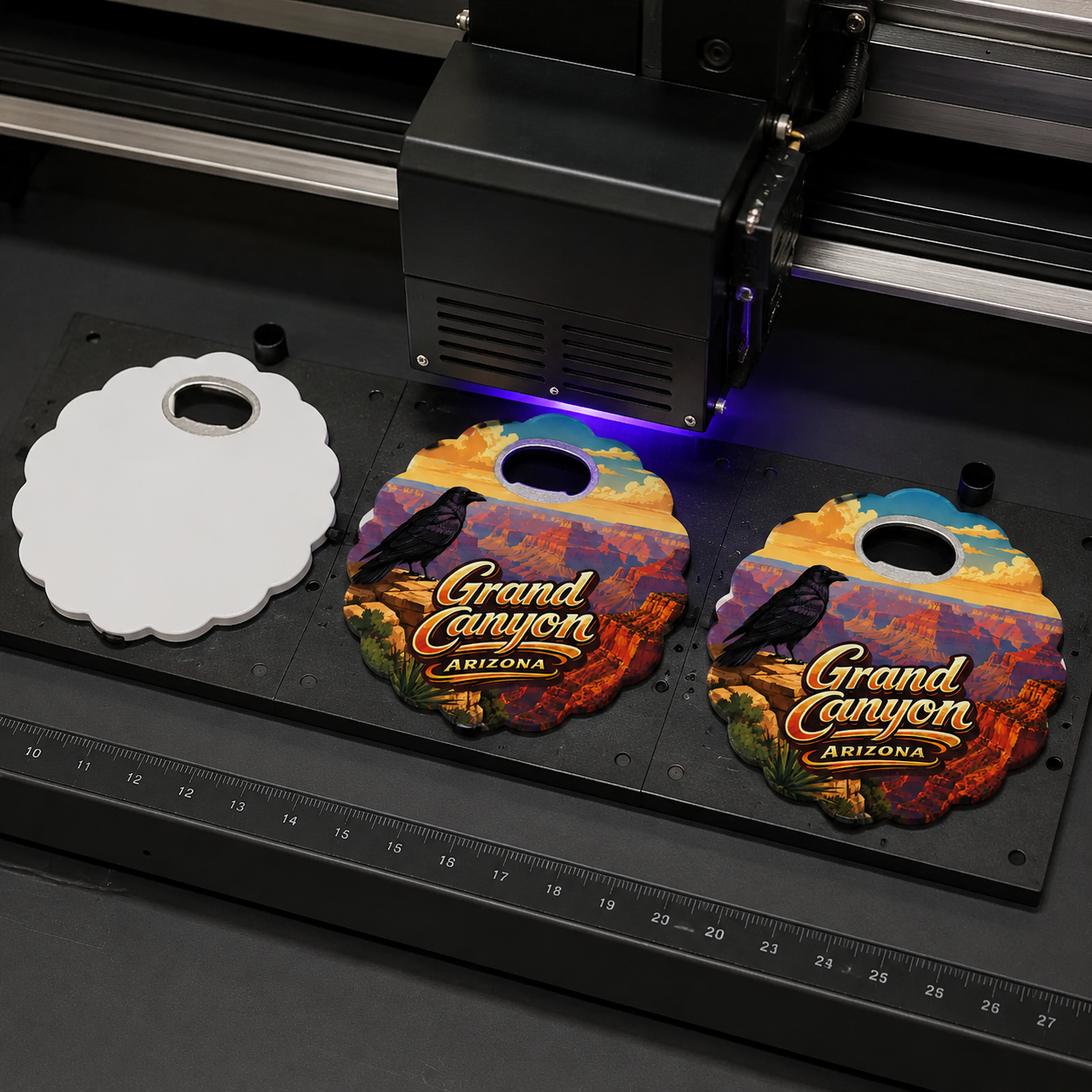 Grand Canyon National Park souvenir bottle opener magnet UV printing process