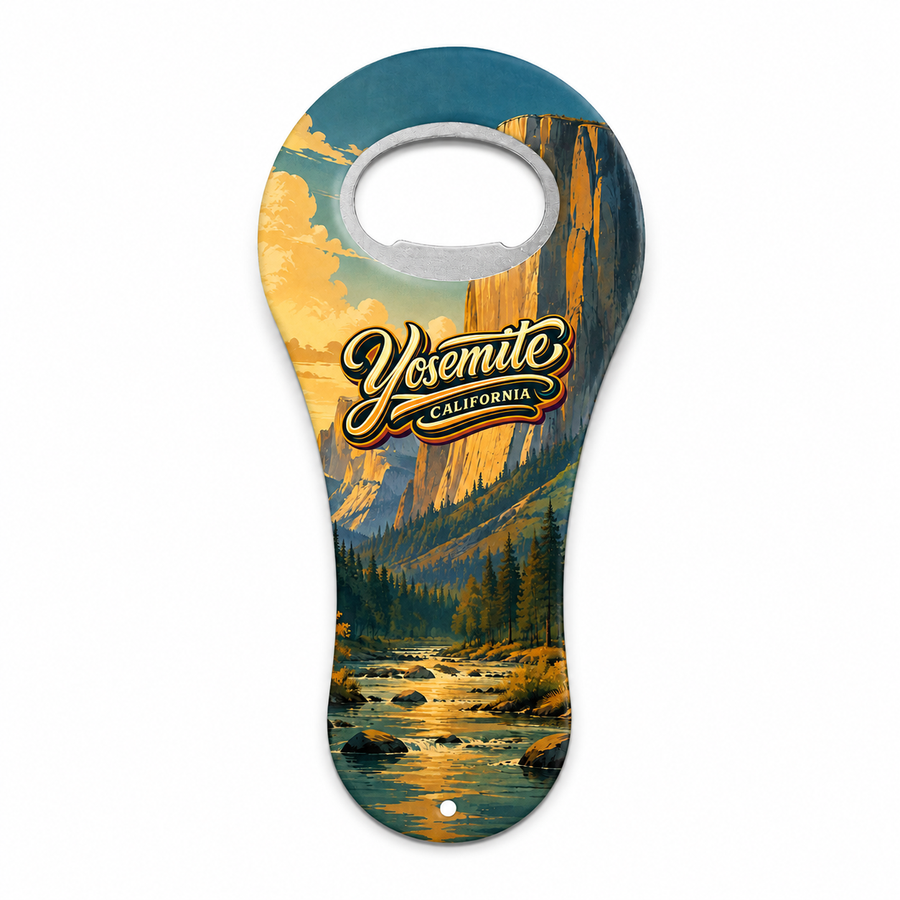 Yosemite National Park El Capitan Souvenir Bottle Opener Magnets product view