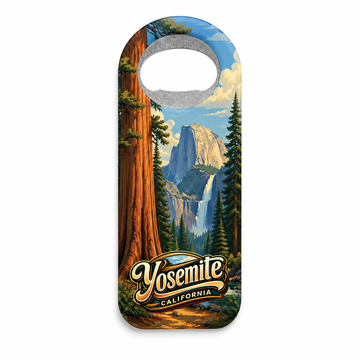 Yosemite National Park Giant Sequoias Souvenir Bottle Opener Magnets product view