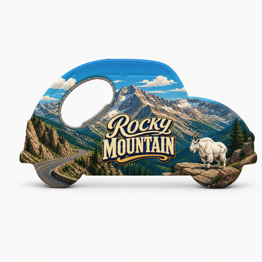 Rocky Mountain National Park Trail Ridge Road Bottle Opener Magnets product view