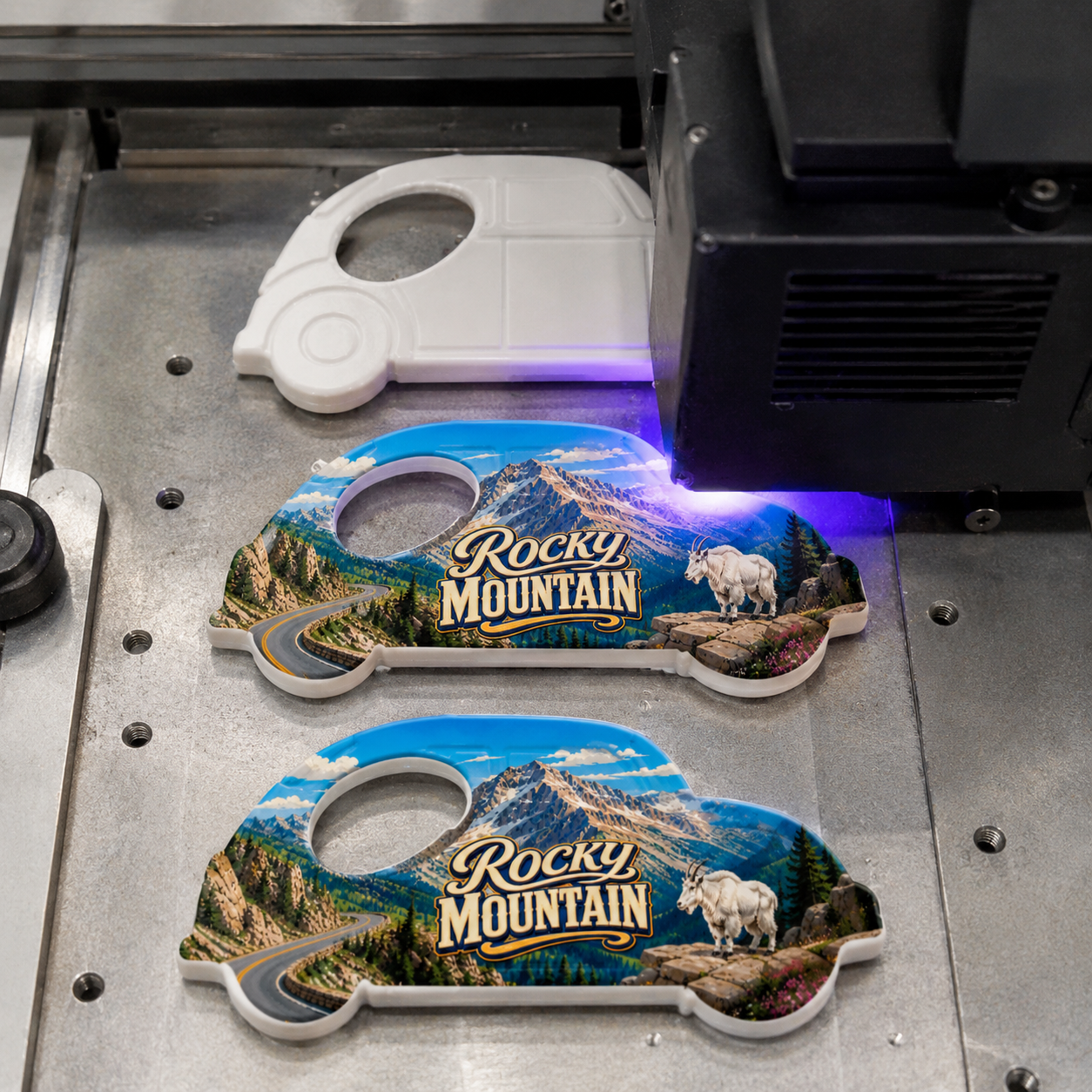 Rocky Mountain National Park souvenir bottle opener magnet UV printing process