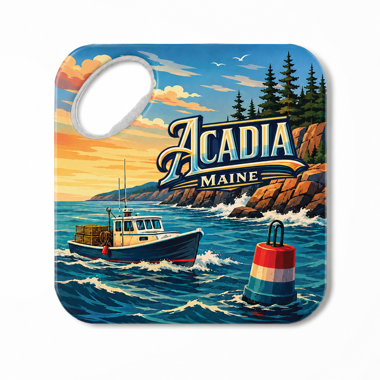 Acadia National Park Maine Coast Souvenir Bottle Opener Magnets product view