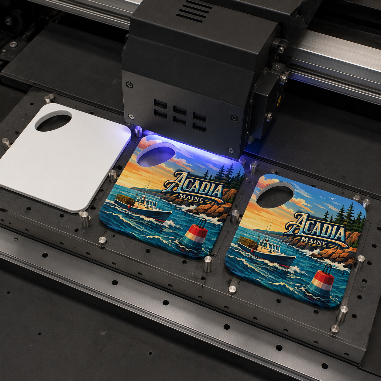 Acadia National Park souvenir bottle opener magnet UV printing process