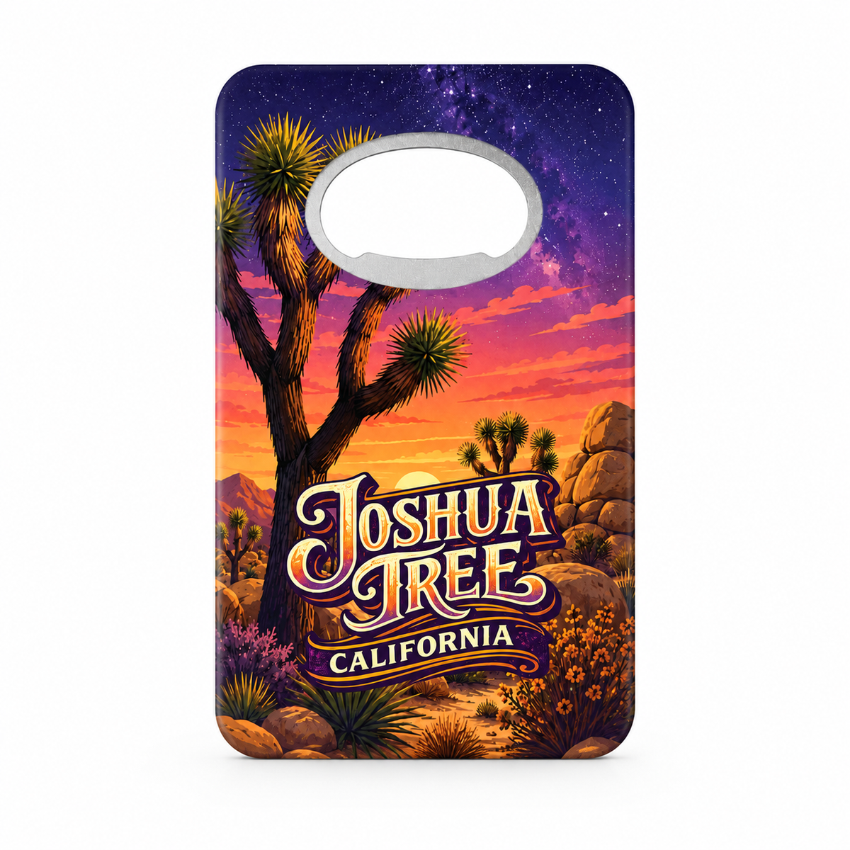 Joshua Tree National Park Desert Sunset Souvenir Bottle Opener Magnets product view
