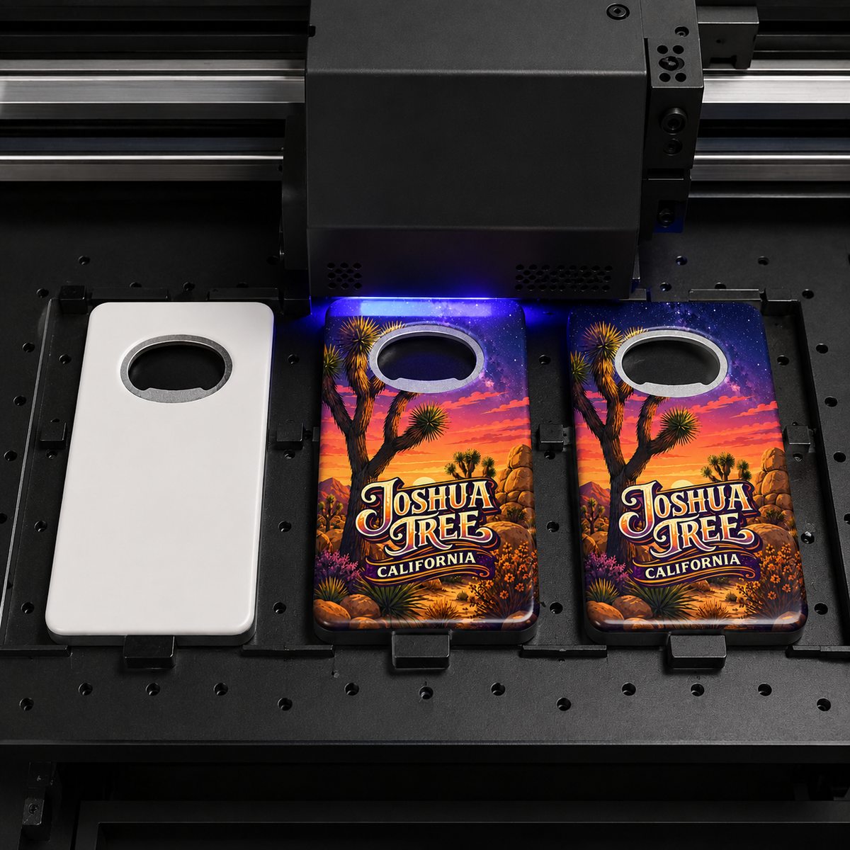Joshua Tree National Park souvenir bottle opener magnet UV printing process