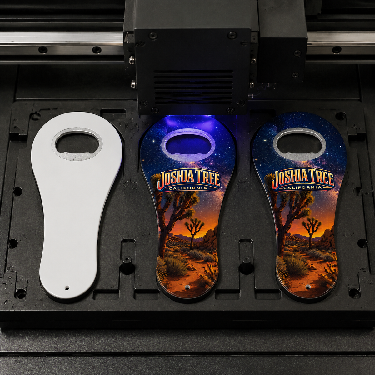 Joshua Tree National Park souvenir bottle opener magnet UV printing process