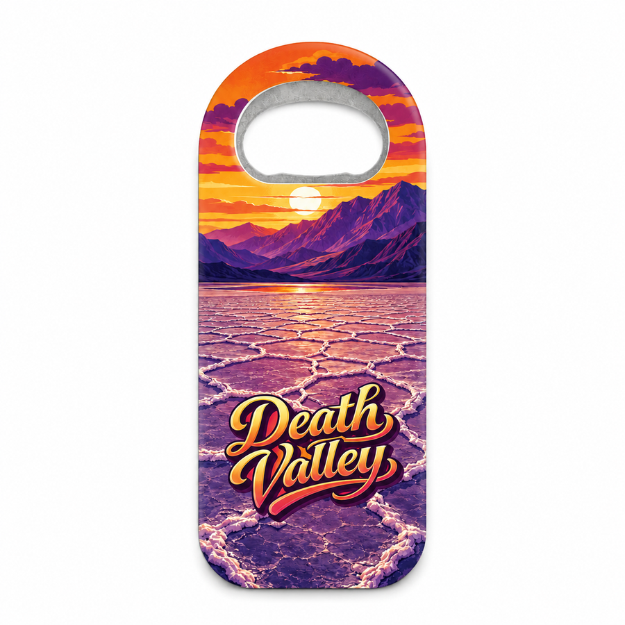 Death Valley National Park Salt Flats Souvenir Bottle Opener Magnets product view