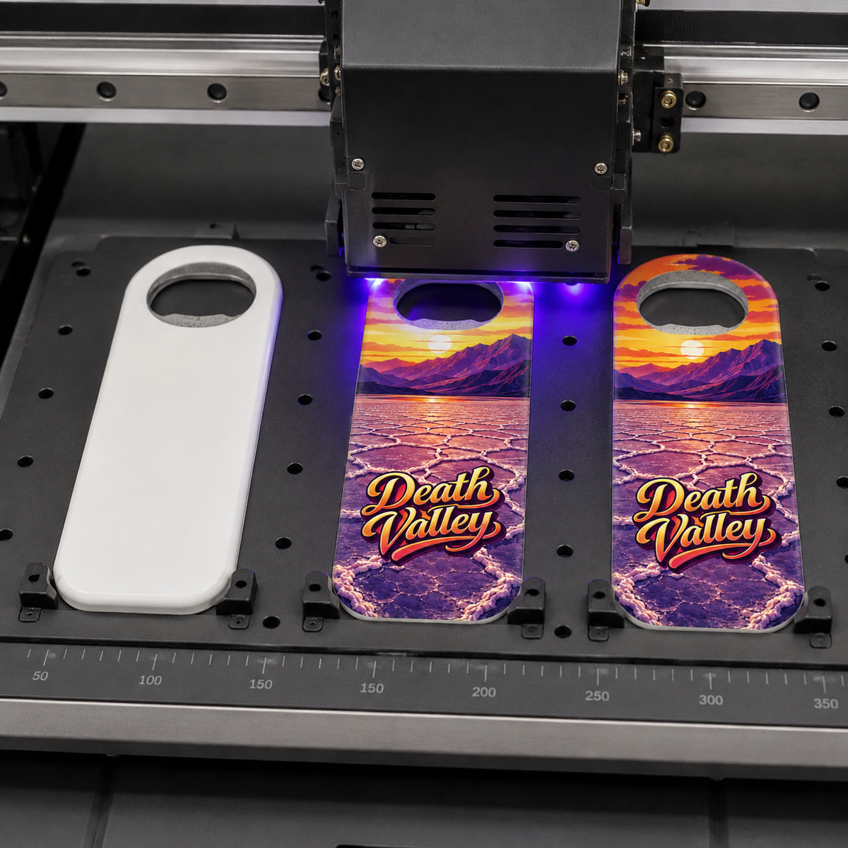 Death Valley National Park souvenir bottle opener magnet UV printing process