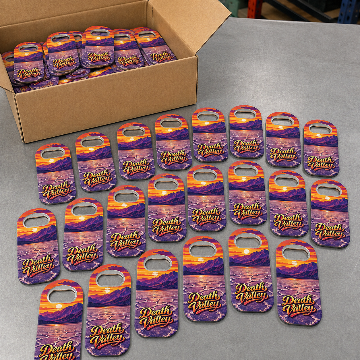 Wholesale bulk order of Death Valley National Park souvenir bottle opener magnets