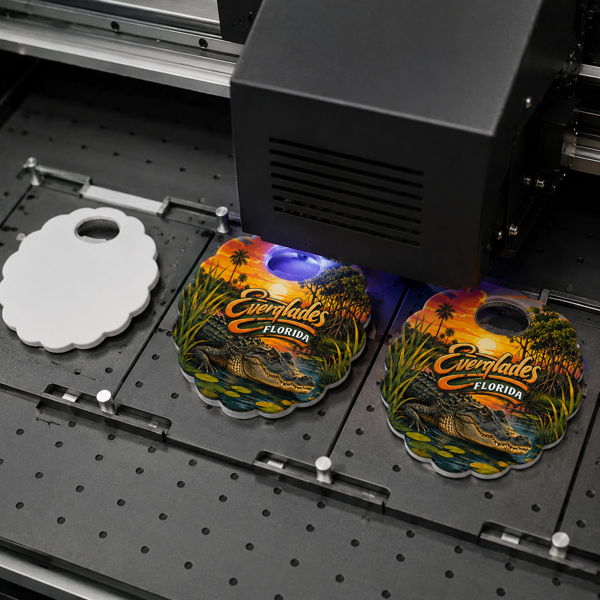 Everglades National Park souvenir bottle opener magnet UV printing process