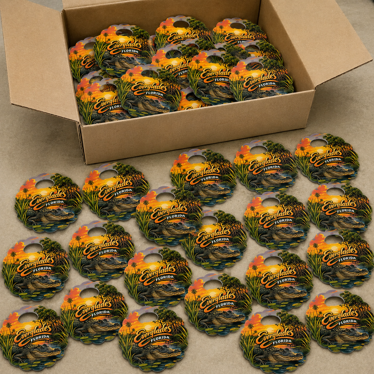 Wholesale bulk order of Everglades National Park souvenir bottle opener magnets