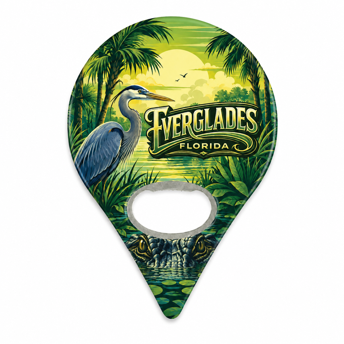 Everglades National Park Wildlife Souvenir Bottle Opener Magnets product view