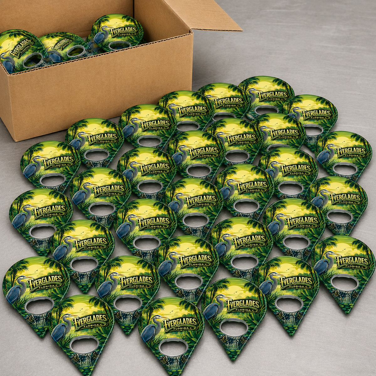 Wholesale bulk order of Everglades National Park souvenir bottle opener magnets