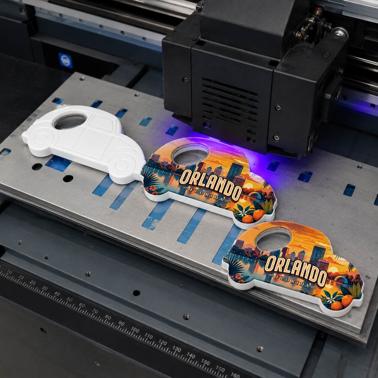 Orlando souvenir bottle opener magnet UV printing process