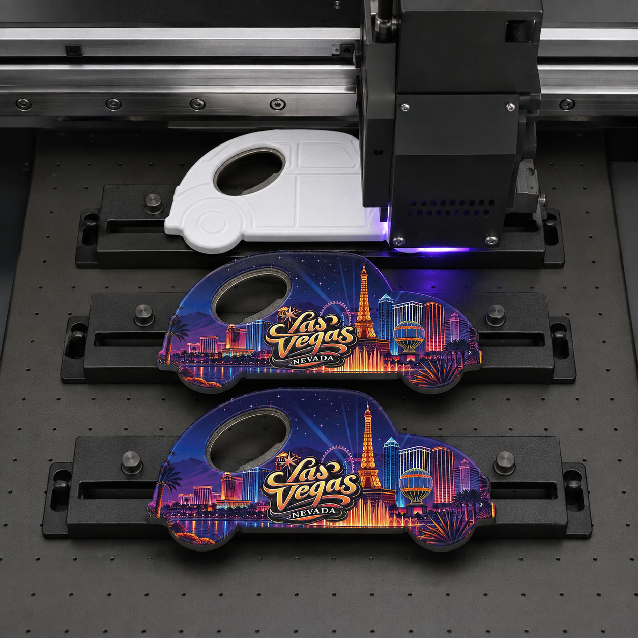 Las Vegas souvenir bottle opener magnet UV printing process
