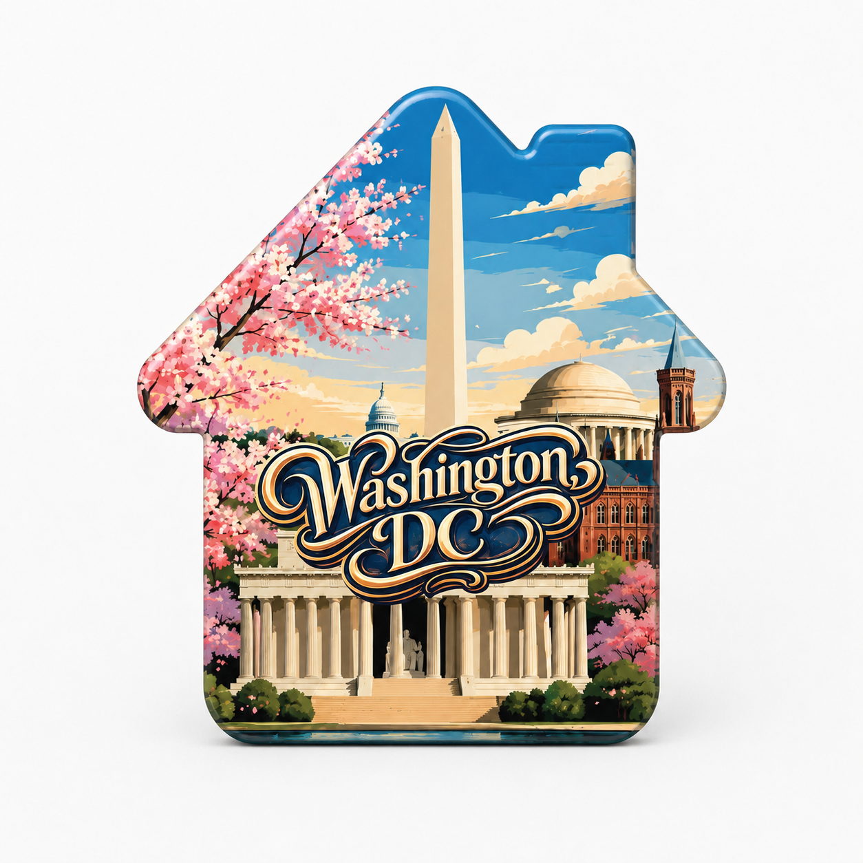 Washington, DC Monuments & Museums Souvenir Bottle Opener Magnets product view