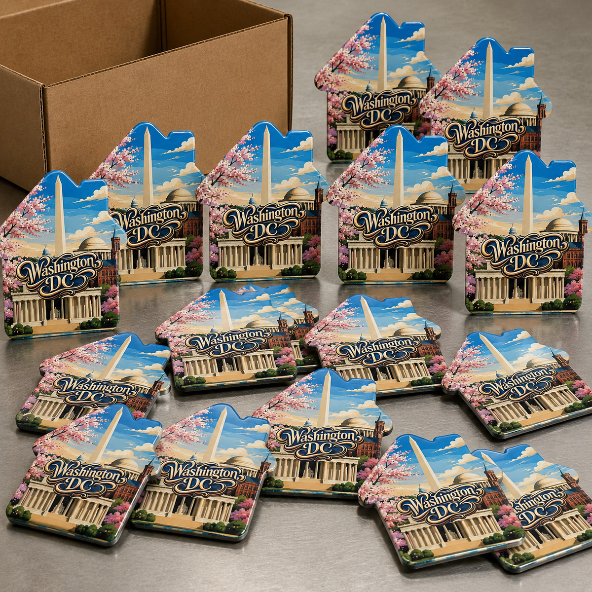 Wholesale bulk order of Washington, DC souvenir bottle opener magnets