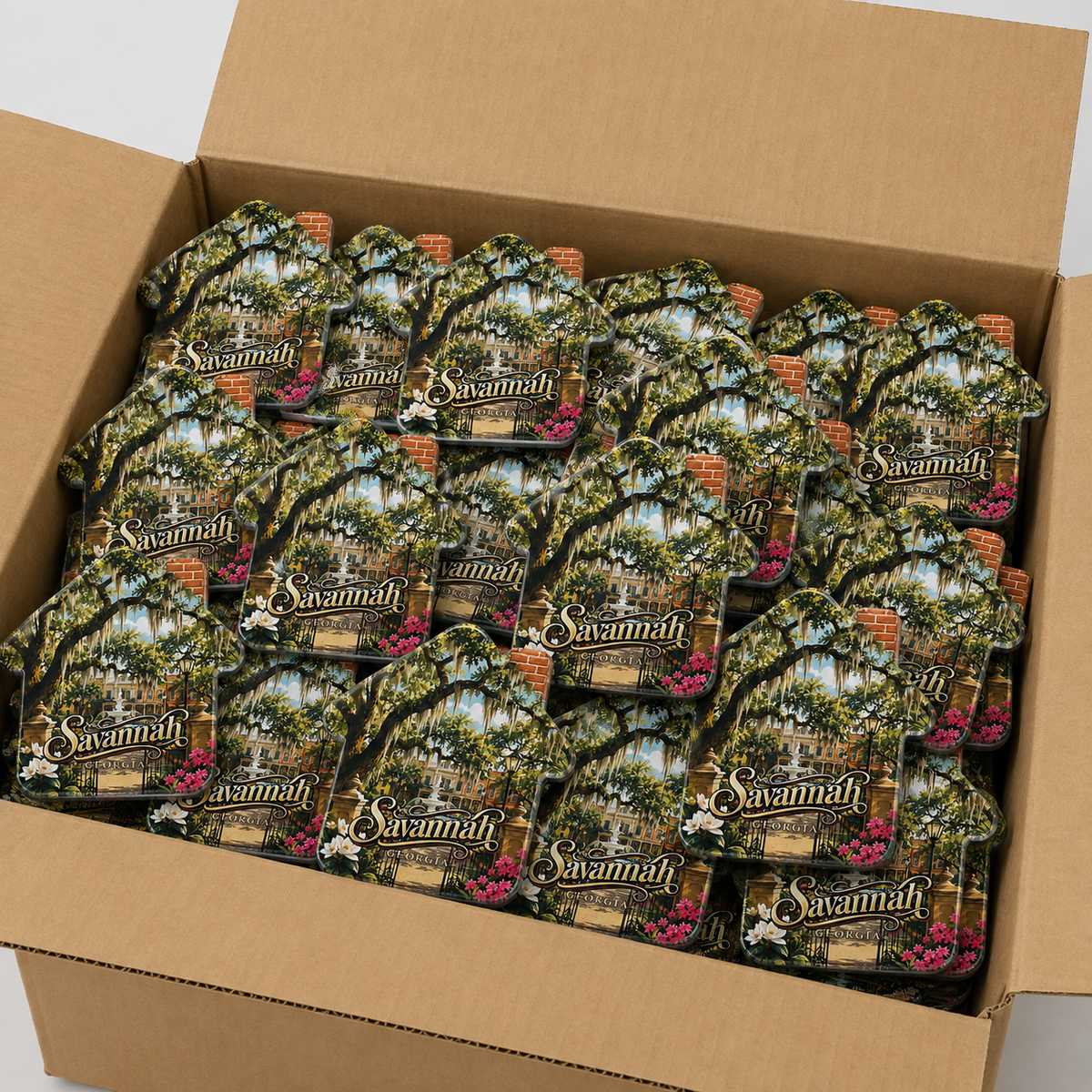 Wholesale bulk order of Savannah souvenir bottle opener magnets