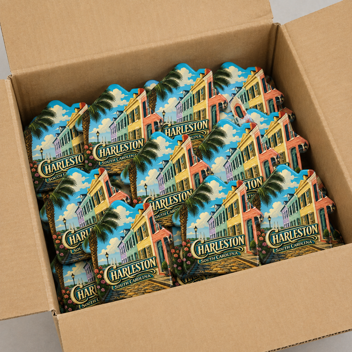 Wholesale bulk order of Charleston souvenir bottle opener magnets