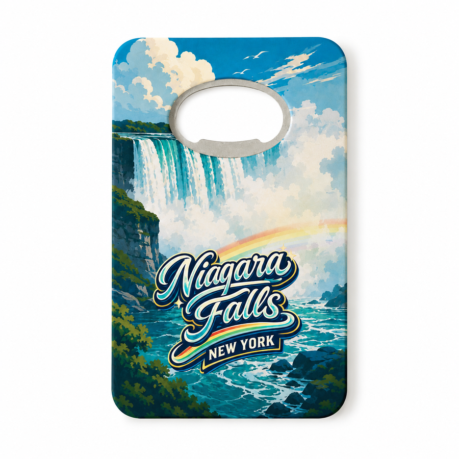 Niagara Falls Rainbow Mist Souvenir Bottle Opener Magnets product view