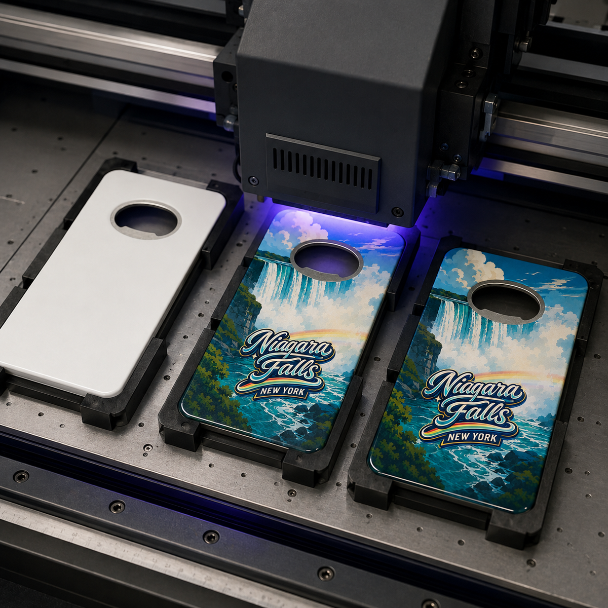 Niagara Falls souvenir bottle opener magnet UV printing process