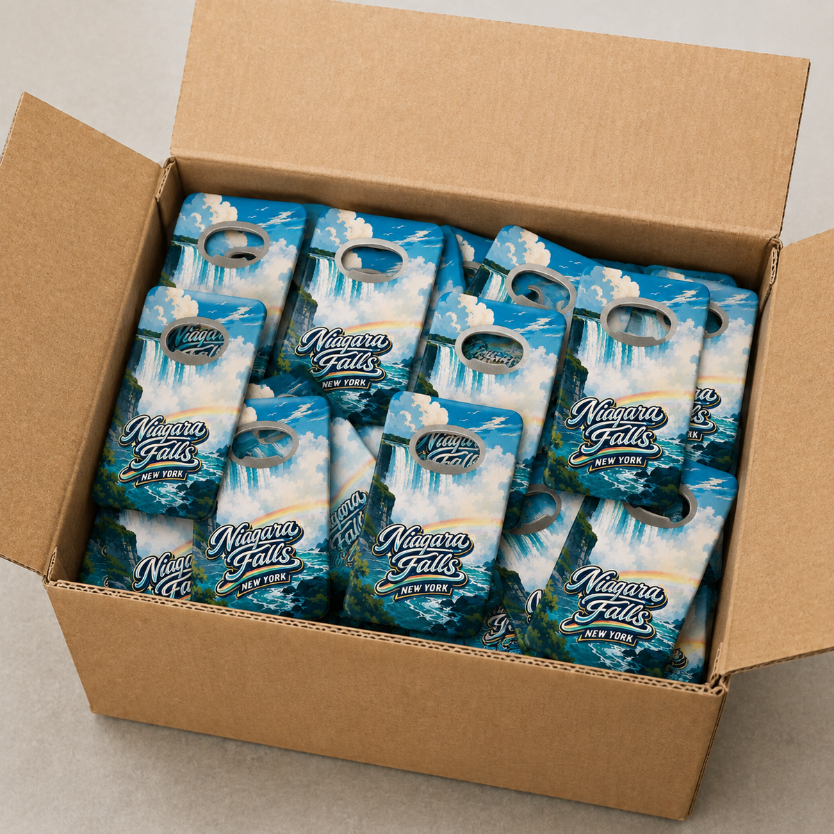 Wholesale bulk order of Niagara Falls souvenir bottle opener magnets