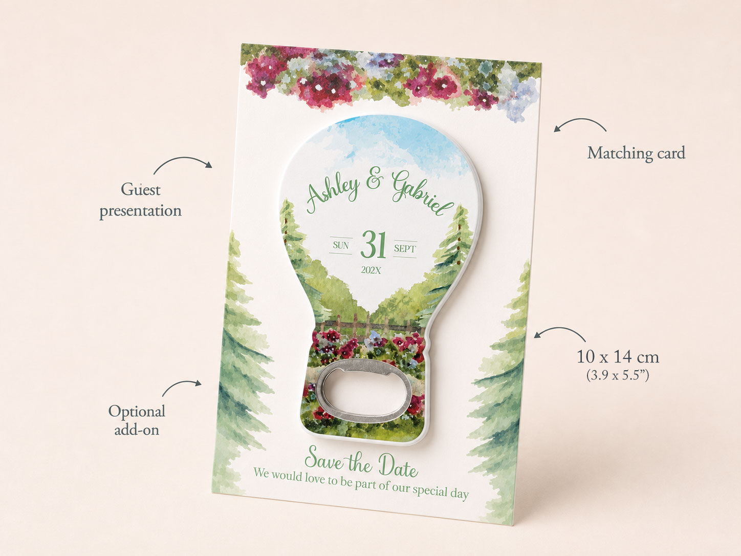 Matching background card