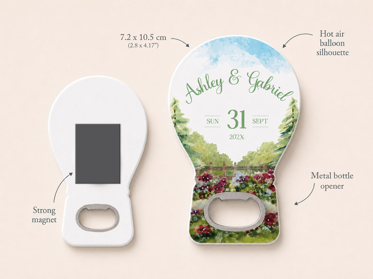 Personalized magnet opener